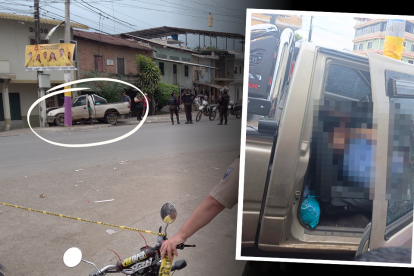 Tanto el hombre como la mujer quedaron inertes en la cabina de la camioneta.