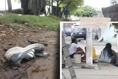 Los familiares se preparaban para recibir el cuerpo del adolescente.