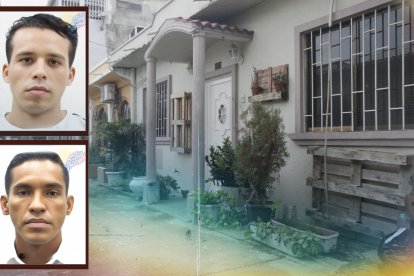Frank Sánchez (arriba) y Alejandro Beltrán fueron asesinados en este domicilio.
