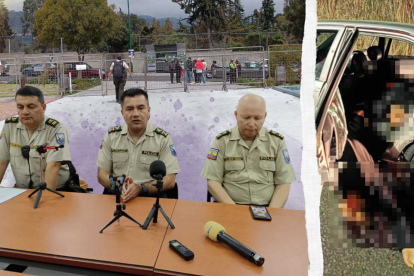 Policía investiga un ataque en el cual cuatro hombres fueron acribillados dentro de un auto en el norte de Ambato.