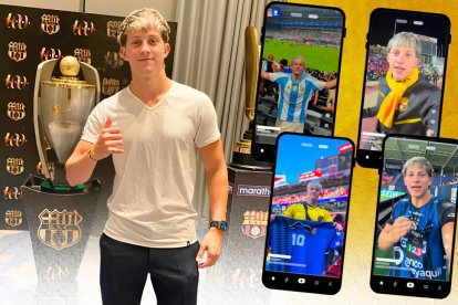 El tiktoker Benjamín Anunnziata 
ha vestido las camisetas de Barcelona, Independiente 
y la Tri.