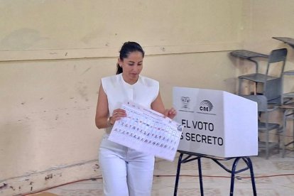 Luisa González, candidata a la Presidencia de Ecuador.