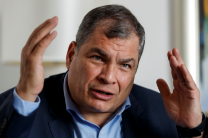 Rafael Correa, expresidente de Ecuador.