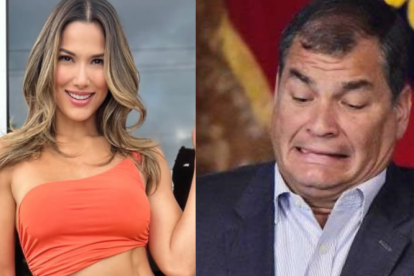 Alejandra Jaramillo y Rafael Correa