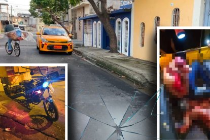 Las victimas estaban dentro de esta tricimoto.