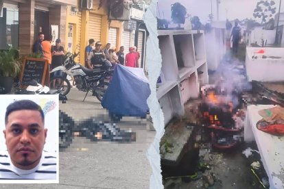 El cuerpo fue sacado de la tumba y quemado junto al féretro. 

Antes le cortaron la cabeza.