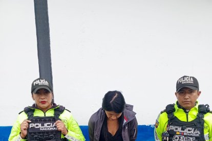 Elizabeth Benalcázar fue detenida cuando los agentes le encontraron evidencias de atracos anteriores.