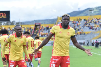 Michael Carcelén el nombre gol de Aucas en el 2025.
