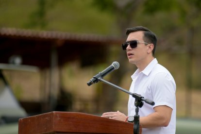 Referencial. Daniel Noboa habló del crimen de un teniente coronel de la FAE.