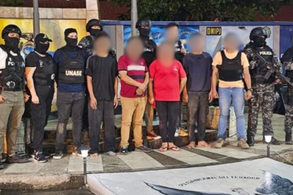 Las cuatro personas fueron liberadas.