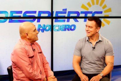 Daniel Noboa en una entrevista para TC Televisión.