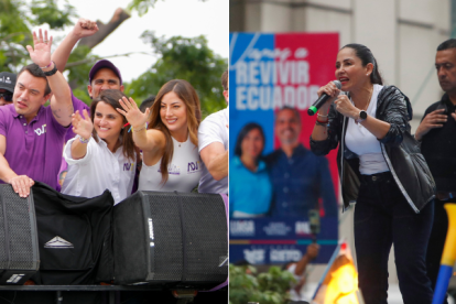 Daniel Noboa y Luisa González tuvieron el mayor porcentaje en la primera vuelta.