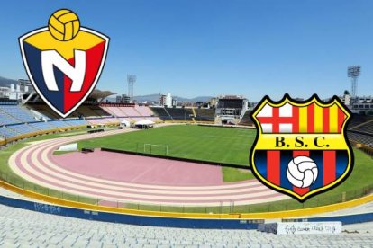 El Nacional y Barcelona son rivales por la Copa Libertadores.