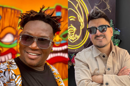 Orlando Quiñónez y Álex Plúas son amigos y muy conocidos de la serie 'Mi recinto'.