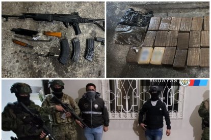 En el operativo se incautó armas y drogas.