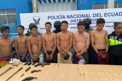 Nueve sujetos fueron detenidos tras los operativos en Durán.