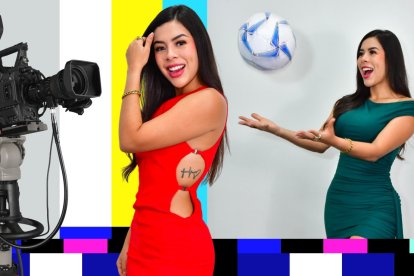 Bianca Ocaña Pacheco, uno de los rostros nuevos de la televisión deportiva.
