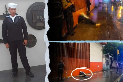 Javier Enrique Carchi Jordán, de 32 años, era cabo primero de la Armada del Ecuador.,