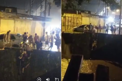 Varias personas ayudaron en el rescate del cuerpo del niño.