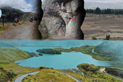 En la vía desde Guamote  hacia Macas puede apreciar  las Lagunas de Atillo y la fauna que hay alrededor