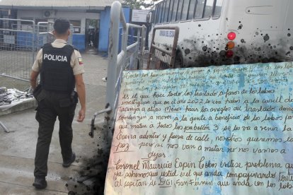 Tras atentado en la ‘Peni’ dejaron panfleto con una amenaza.