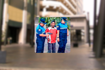 El incidente ocurrió en las calles Colón y Seis de Marzo, centro de Guayaquil.