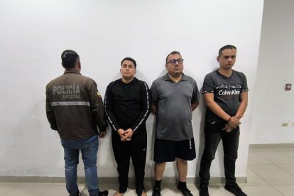 Los detenidos por la balacera fuera de la Penitenciaría del Litoral.