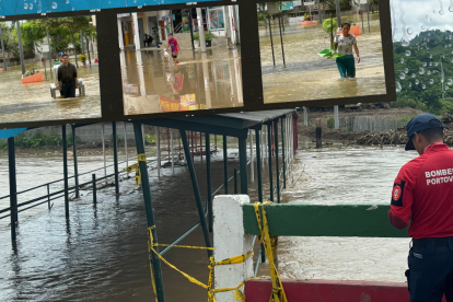 Unas 270 familias han resultado afectadas en los recintos La Delia y Puerto Luna, ubicados en la vía Babahoyo-San Juan.