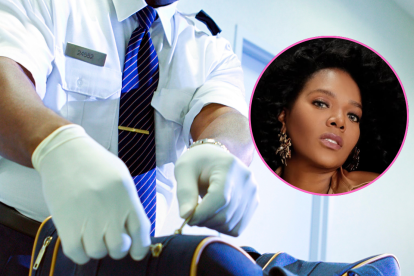 La periodista Hellen Quiñonez pasó un incómodo momento en un aeropuerto.