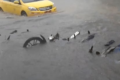 Imágenes de la fuerte temporada invernal en Esmeraldas.