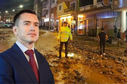 El Presidente, Daniel Noboa, pidió atención inmediata para Piñas.