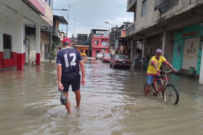 Salitre inundado por una semana de lluvias.