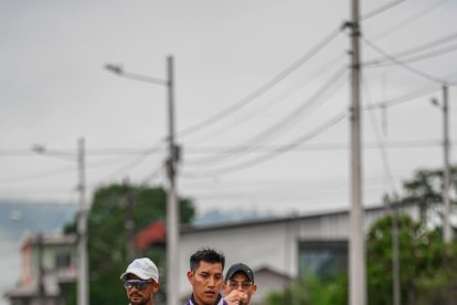 Patín (c) y Pintado (i) ‘pelearon’ cerca de 5k por la punta de la prueba de los 35 km.