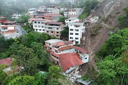 La magnitud del evento natural empezó a verse durante la mañana de este 1 de marzo, en Piñas, El Oro.
