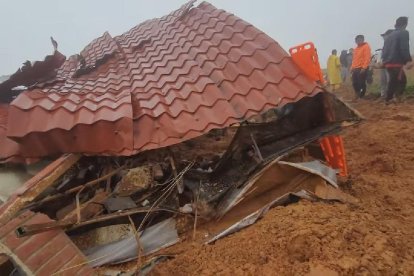 La vivienda donde residían las hermanas fue destruida completamente, en Celica, Loja.
