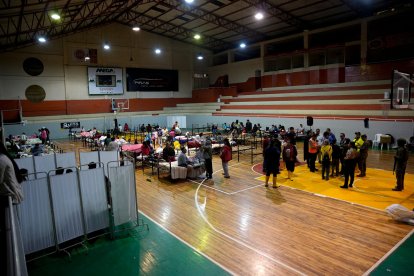 Los afectados por las lluvias en Piñas fueron llevados temporalmente a un albergue tras confirmarse su situación.