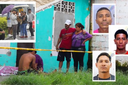 Las víctimas se encontraban afuera de su casa cuando fueron atacadas. Sus cuerpos quedaron sobre la vereda.