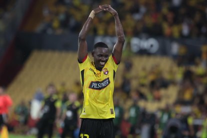 Janner Corozo marcó un doblete en la victoria de Barcelona SC.