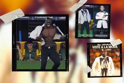 Segundo Castillo, como ya se ha hecho costumbre, destacó por su vestimenta.