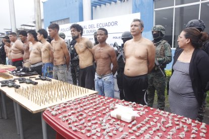 Detenidos tras el operativo Apolo 10 realizado en Durán.