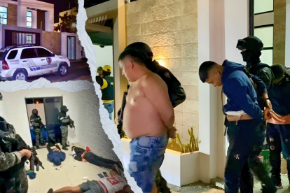 Agentes de grupos especializados de la Policía sorprendieron a los sospechosos dentro de una casa.