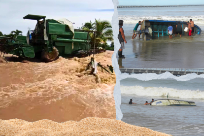 En varios sectores de las provincias de Santa Elena, Los Ríos, Guayas están enfrentando las calamidades de las intensas lluvias.