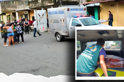 En el centro forense de Quevedo familiares de las víctimas no podían resignarse por la muerte de sus parientes.