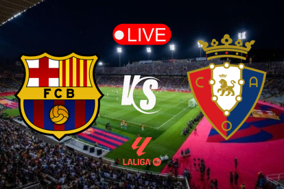 FC Barcelona se mide al Osasuna en la vigésimo séptima jornada de LaLiga de España.