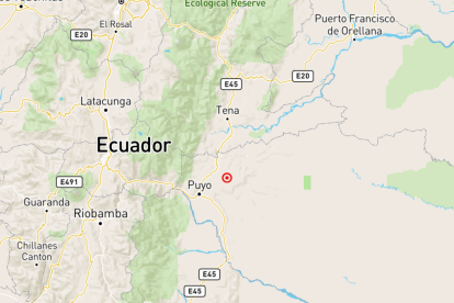 El epicentro del sismo de este 8 de marzo.