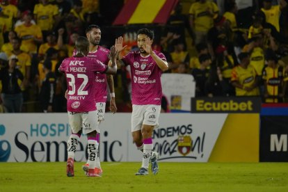 Jeison Medina lleva marcados dos goles en el duelo ante Barcelona.