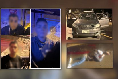 Estas imágenes fueron difundidas por la Policía Nacional, sobre el caso de Rumiñahi, este 9 de marzo de 2025.