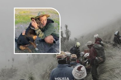 El joven fue encontrado cerca de unas cascadas.