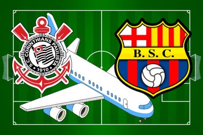 Corinthians recibe a Barcelona SC en Sao Paulo.