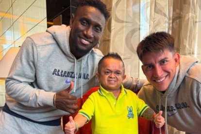 Jorgito junto a Eryck Castillo y Fernando Gaibor.